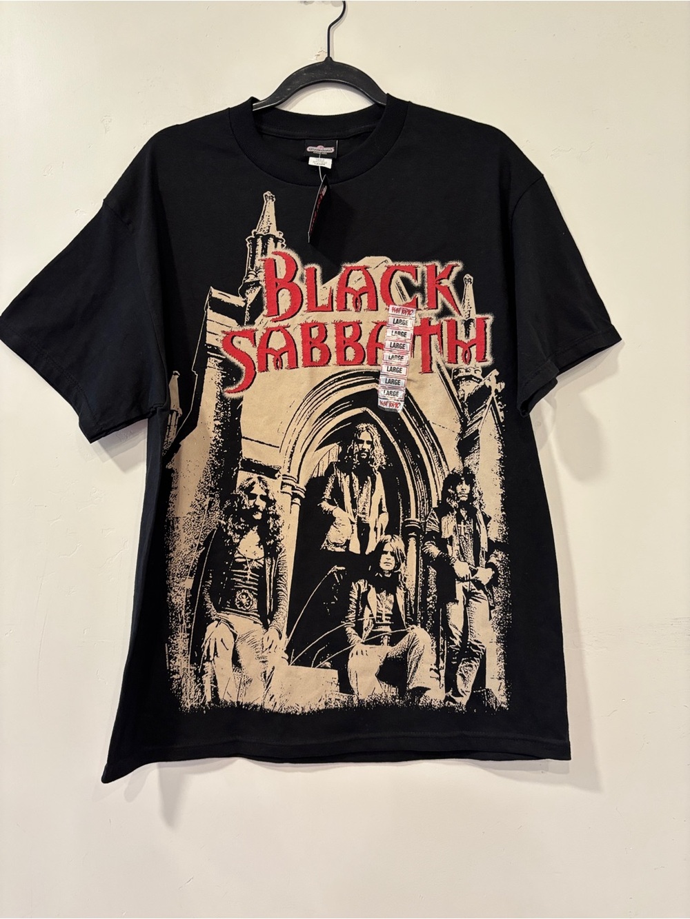 New Vintage 2005 Black Sabbath Winterland AOP Band Tee Mens L Heavy Metal Shirt